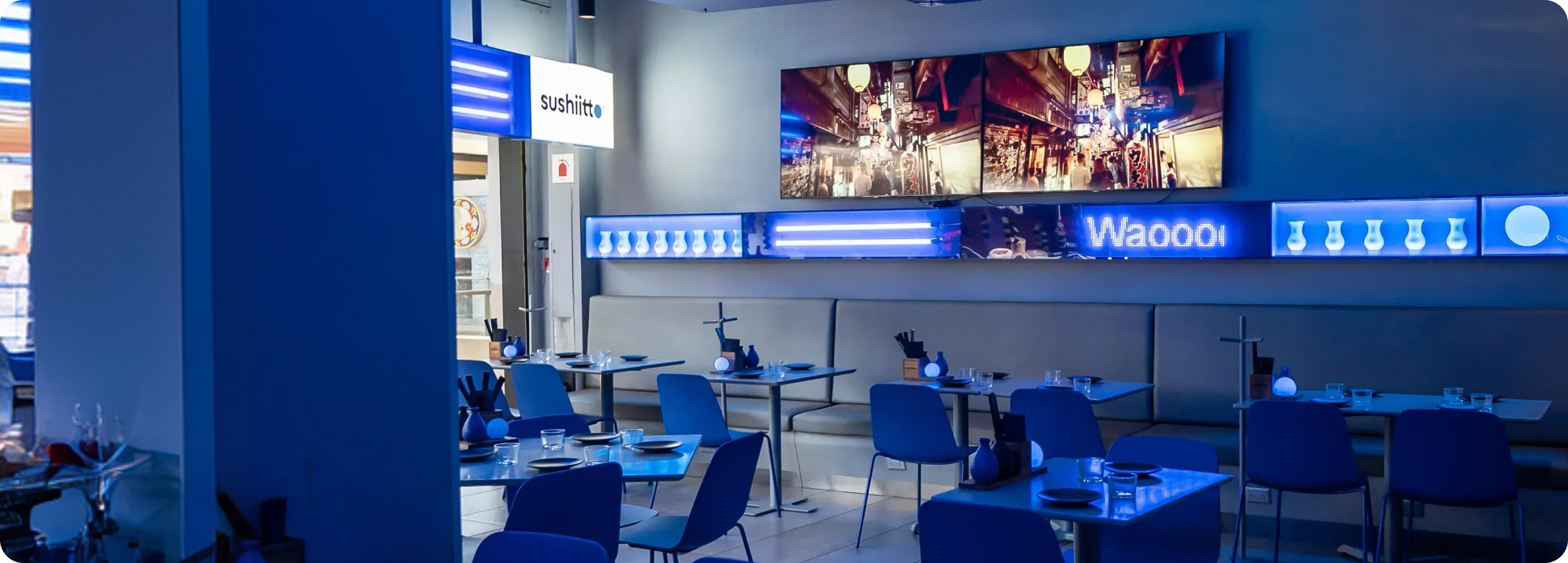 Interior de un restaurante Sushiitto